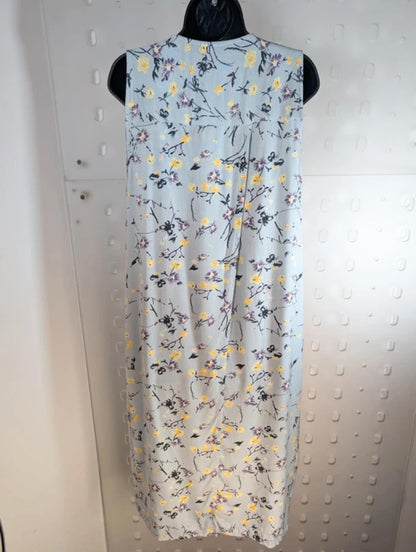 Cotton Traders Open Back Waistcoat Floral Viscose 8/10 NWT