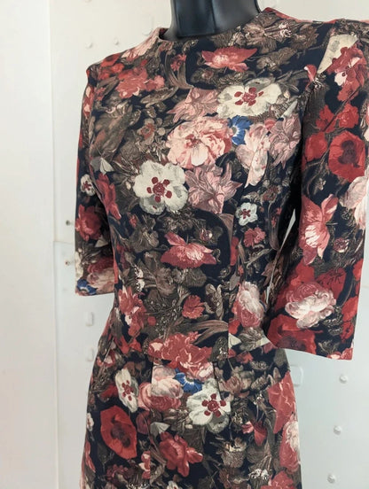 Lavish Alice AW14 Dark Floral Structured Playsuit UK8