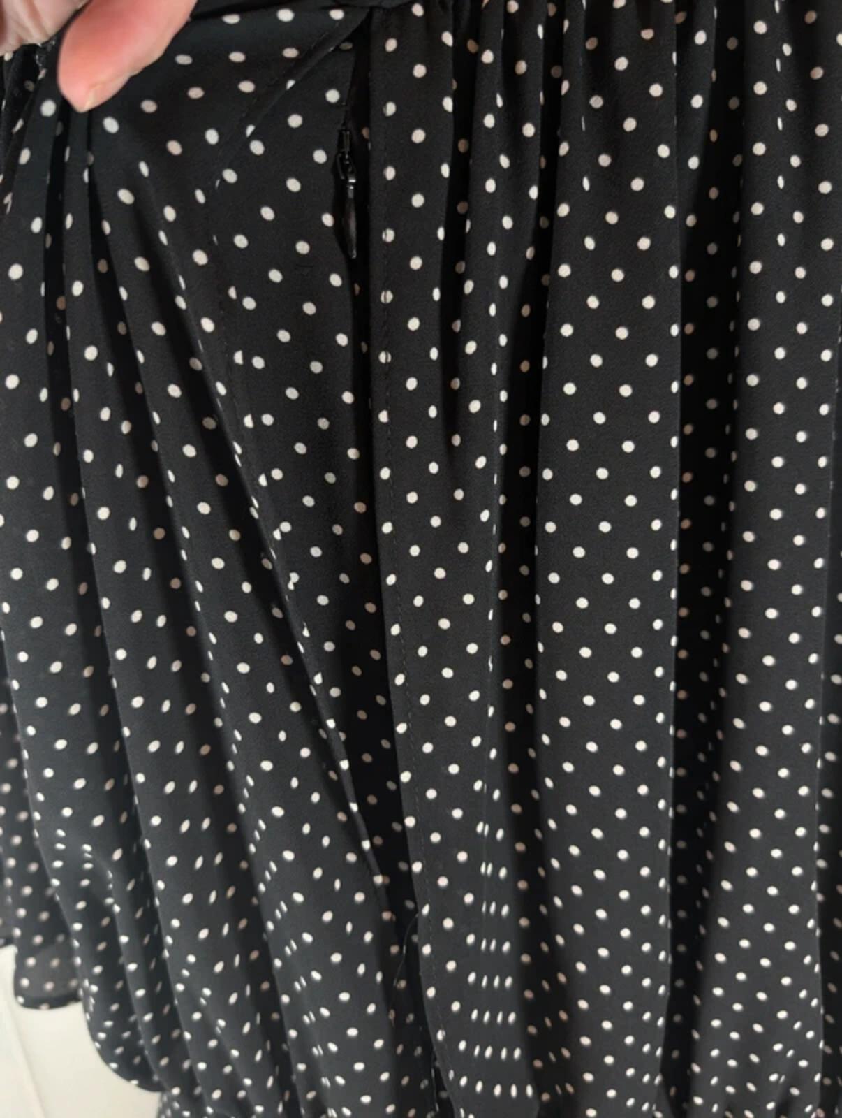 Joseph Ribkoff Polka Dot Dress UK10 Floaty Layered Occasion