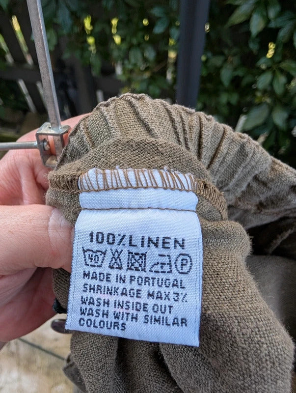 Vintage Marilyn Anselm for Hobbs Pure Linen Trousers UK10