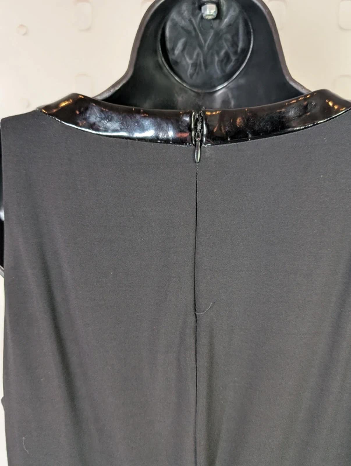 Ralph Lauren Little Black Dress Sleeveless Draped Jersey UK10–12