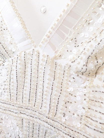 Karen Millen “Armour” Beaded Ivory Gown UK6 Bridal / Occasion Dress Sold Out