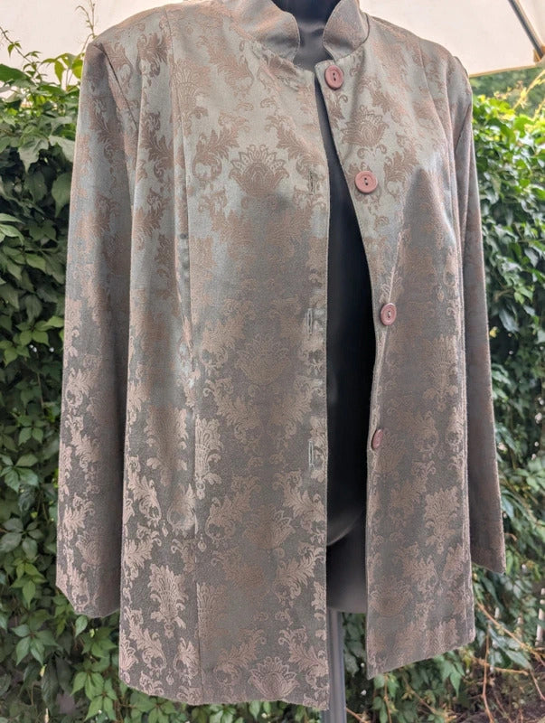 Dressing Station Jacquard Shirt Jacket Size 12 Made in Australia