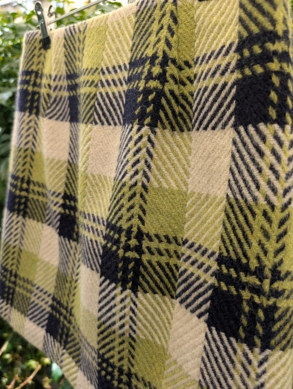 Hobbs Wool Check Mini Skirt Heritage Plaid UK8