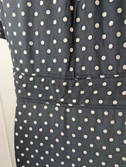 Jigsaw Polka Dot Viscose Summer Dress | UK 12