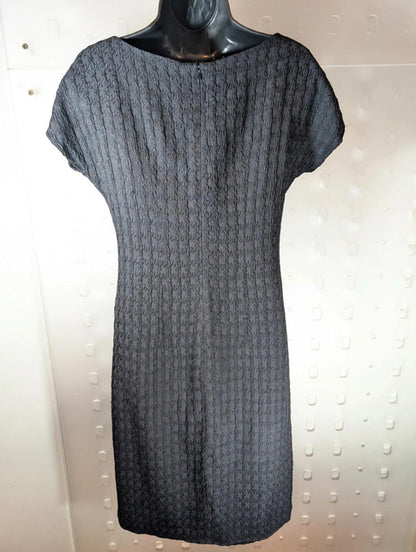 Moschino Cheap & Chic Textured Little Black Dress – UK 8