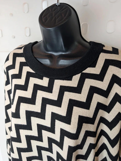 Sugarhill Brighton Chevron Knit Jumper UK14