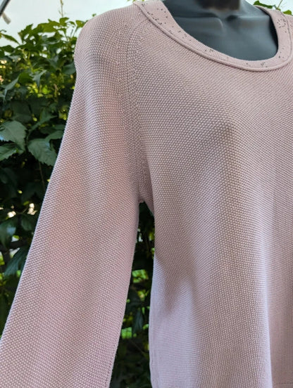 Monari Stud Detail Jumper Rose Pink UK12