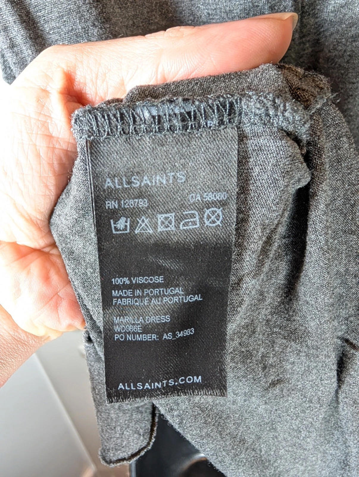 AllSaints Marilla gathered shift dress | UK 14