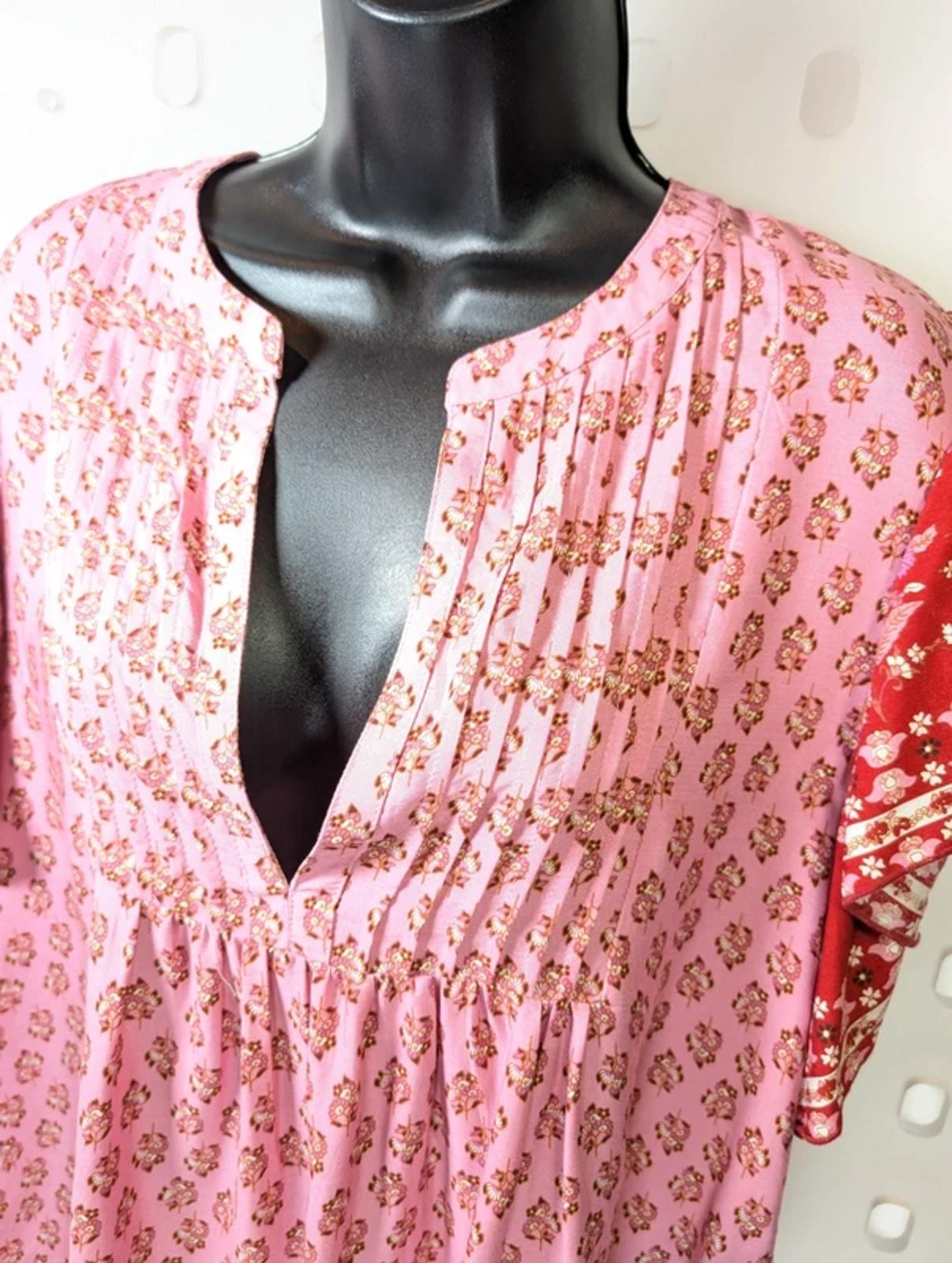 Lollys Laundry Isabel Pink Blouse Size M NWT 100% Viscose Flutter Sleeve rrp£100