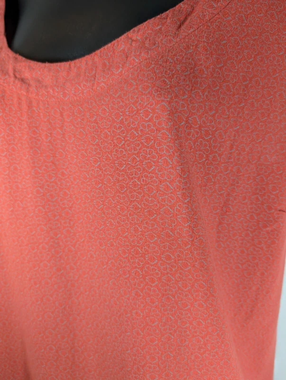 Nomads Coral Printed Viscose Top UK18 Relaxed Fit Ethical