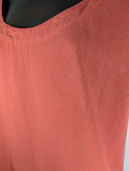 Nomads Coral Printed Viscose Top UK18 Relaxed Fit Ethical