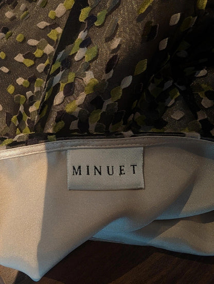 Minuet silk-blend midi skirt, UK 12.