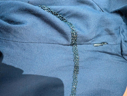 Boden navy beaded shift dress size 12