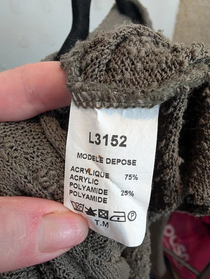 Le Petit Baigneur Woodland Grunge Tie Front Cardigan UK10 S