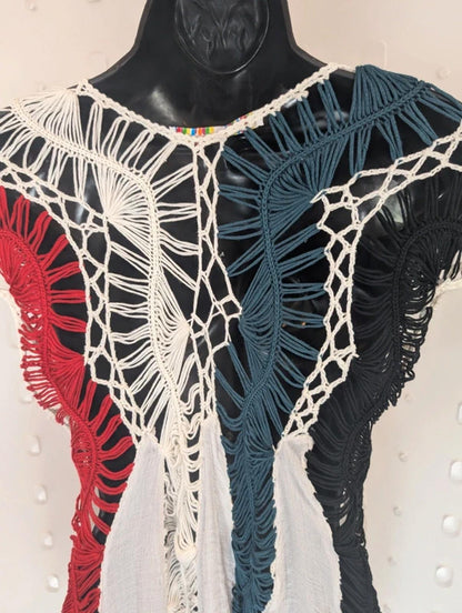 Crochet Boho Top Size 10/12