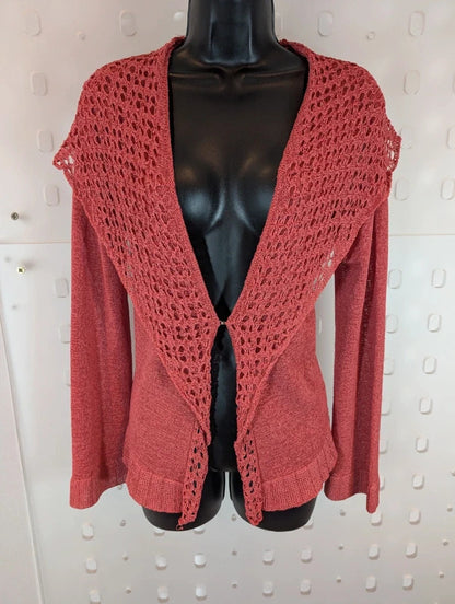 Off Shoot Rust Crochet Cardigan Size S Fairycore Boho