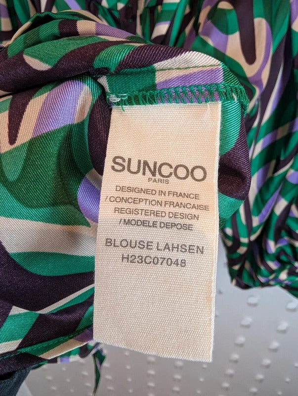 Suncoo Lahsen Pussy Bow Blouse T0 UK8