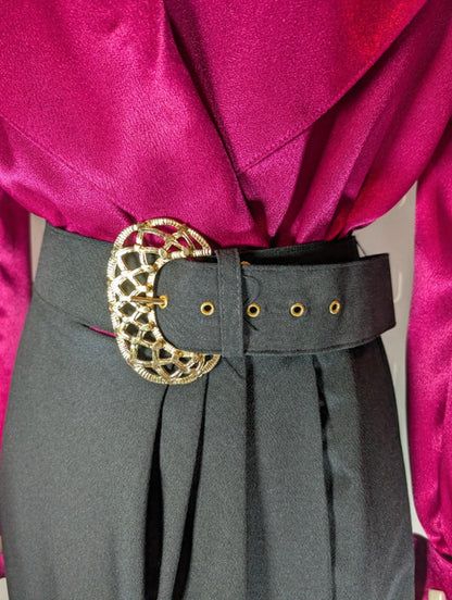 Vintage Berkertex power dress with original belt UK8