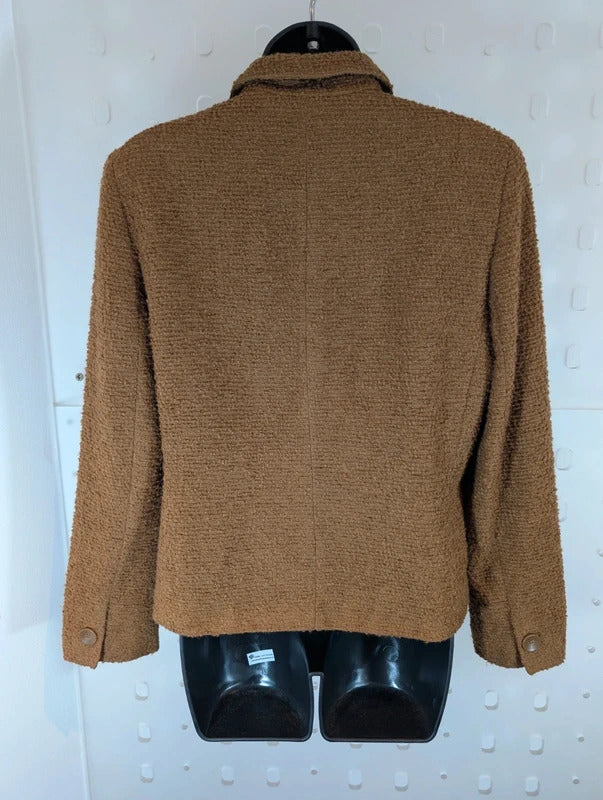 Vintage Josephine Chaus Petite Bouclé Boxy Jacket Size 10