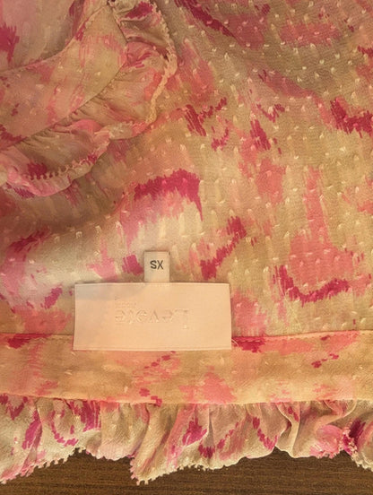 Levete Room Pink Sheer Blouse size XS