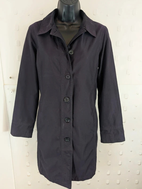 Lands' End Navy Petite Mac Jacket XS Petite