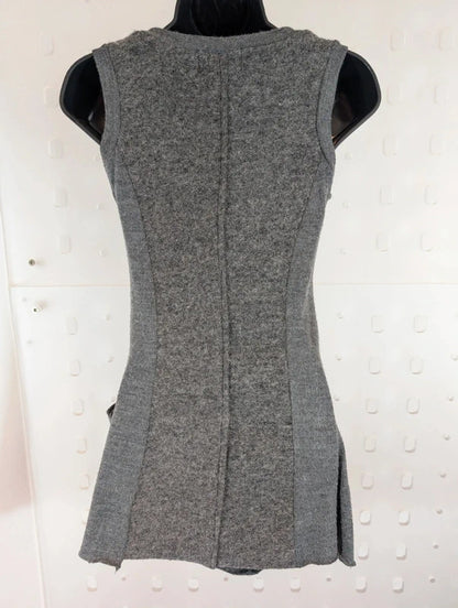 Joe Browns Grey Wool Blend Mini Pinafore Dress UK10 Made in Italy