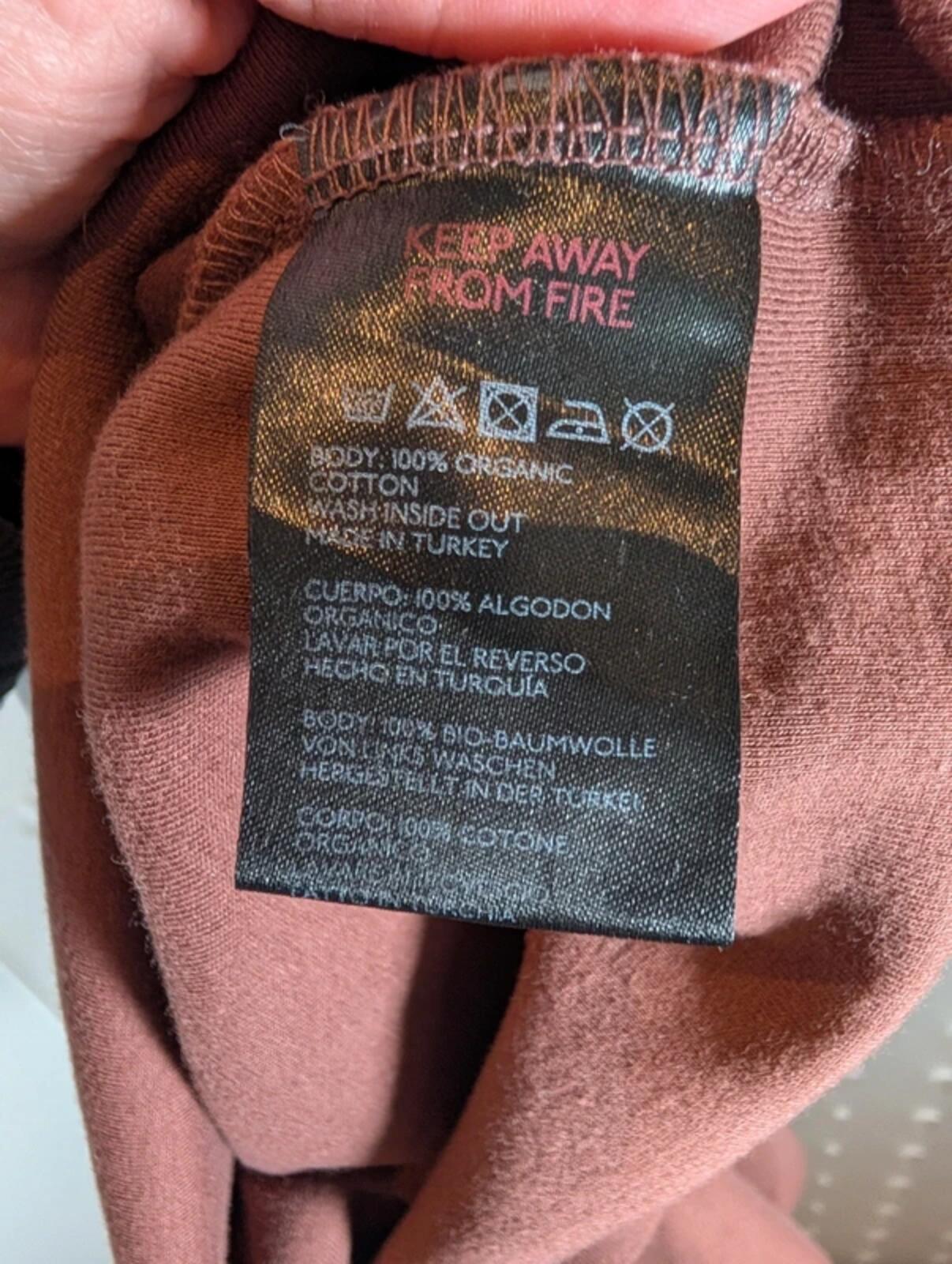 Urban Outfitters Good Luck Graphic T-Shirt Brown XS