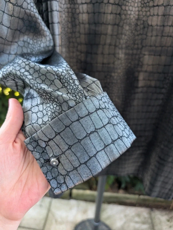 Gerry Weber Snake Print Lightweight Jacket Gunmetal UK18