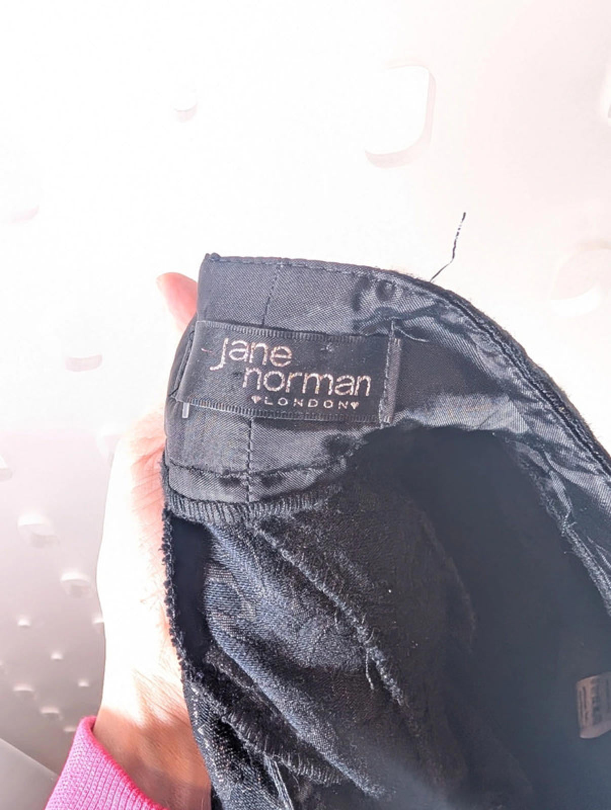 Jane Norman Black Baroque Cropped Trousers – Low Rise Y2K