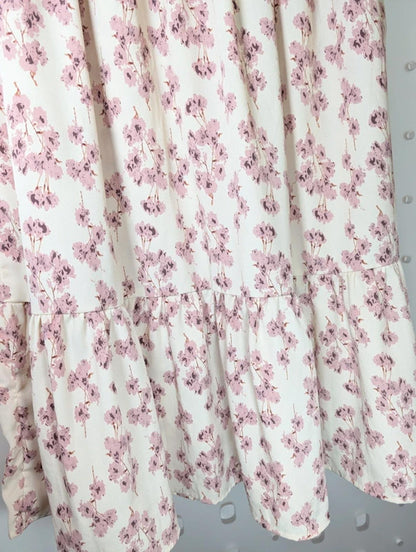 Boutique floral midi skirt UK 12–14 elastic waist