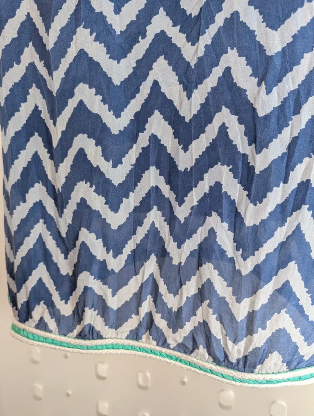 Blink Beach Silk Kaftan Made in India Rope Trim Side Slits UK10