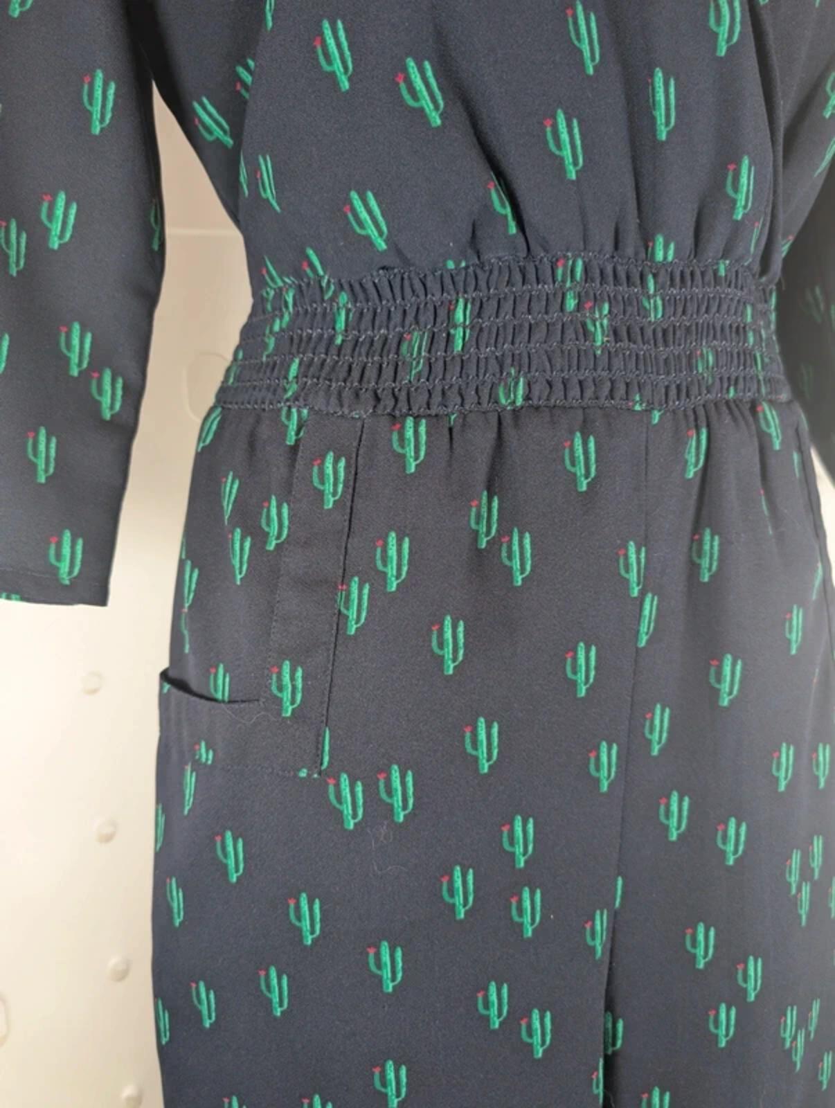 Dancing Leopard cactus print jumpsuit UK12