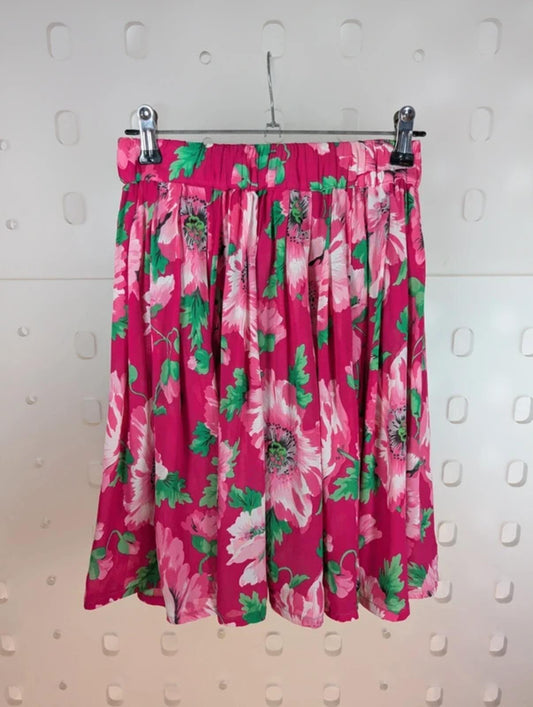 Monnalisa Poppy Print Skirt Age 12 152 Petite Summer