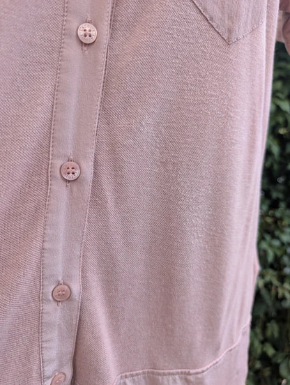 Lacoste Silk Cotton Wool Polo Shirt Dress Size 42 UK14
