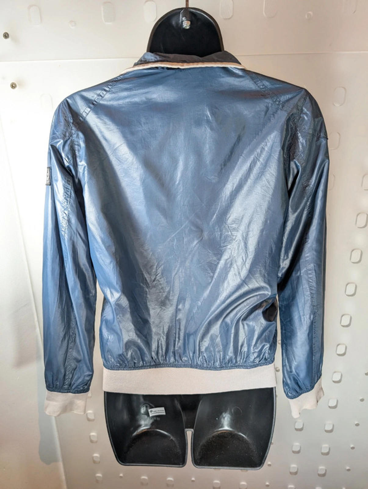 Belstaff Bomber Jacket Slate Blue Labelled 12 Fits 8/10 Lightweight