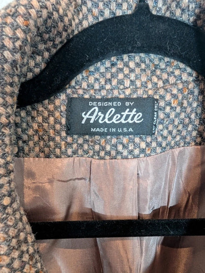 Vintage 1960s 70s Arlette Made in USA Textured Jacket