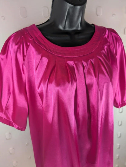 Paul Costelloe Collection Satin Blouse Pink Size 4