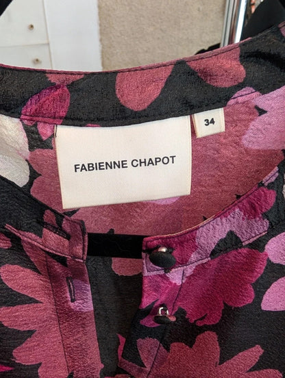 Fabienne Chapot Hollie Cato Floral Statement Sleeve Blouse EU34 UK8