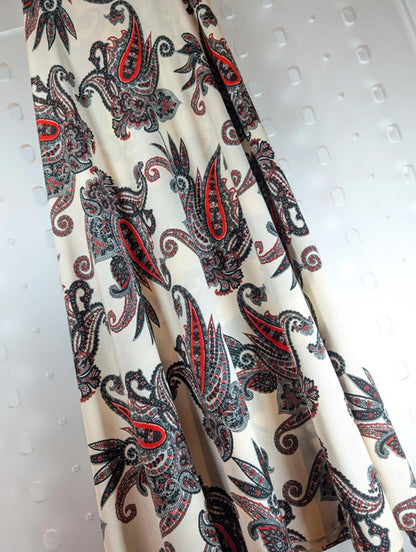 Striking vintage 1970s maxi wrap skirt Size Small Medium