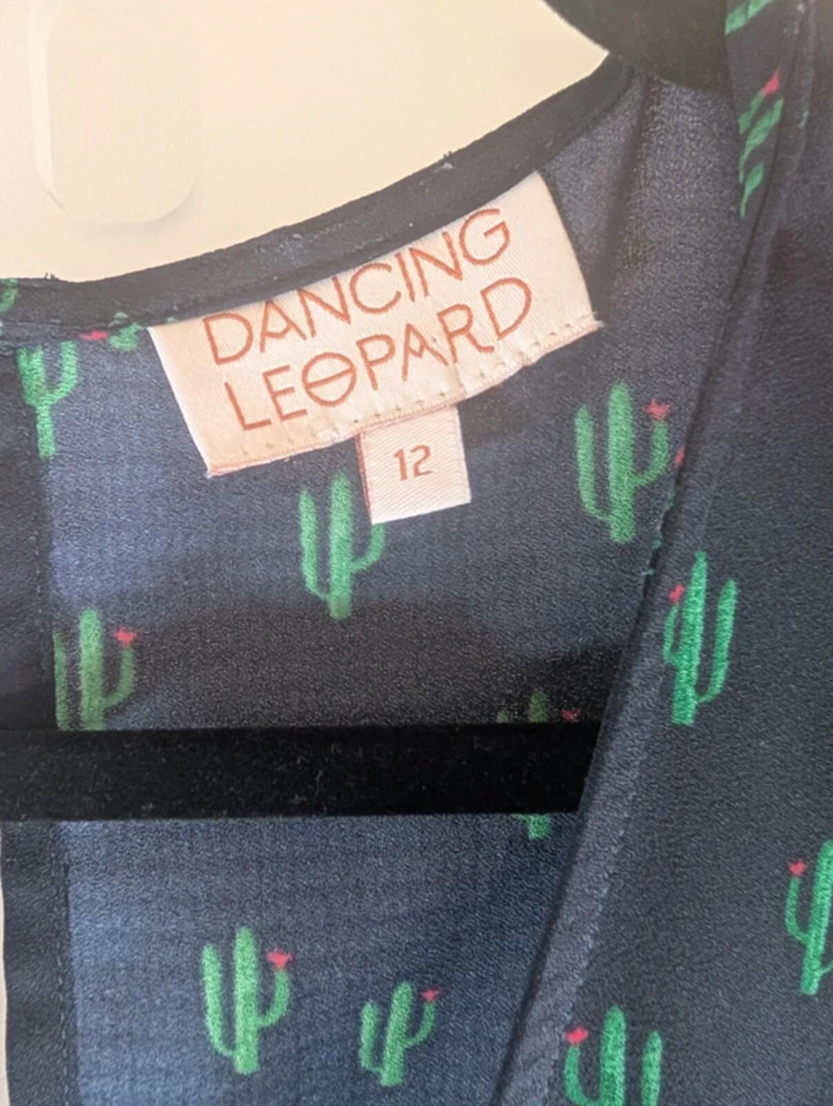Dancing Leopard cactus print jumpsuit UK12