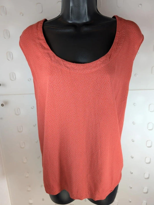 Nomads Coral Printed Viscose Top UK18 Relaxed Fit Ethical