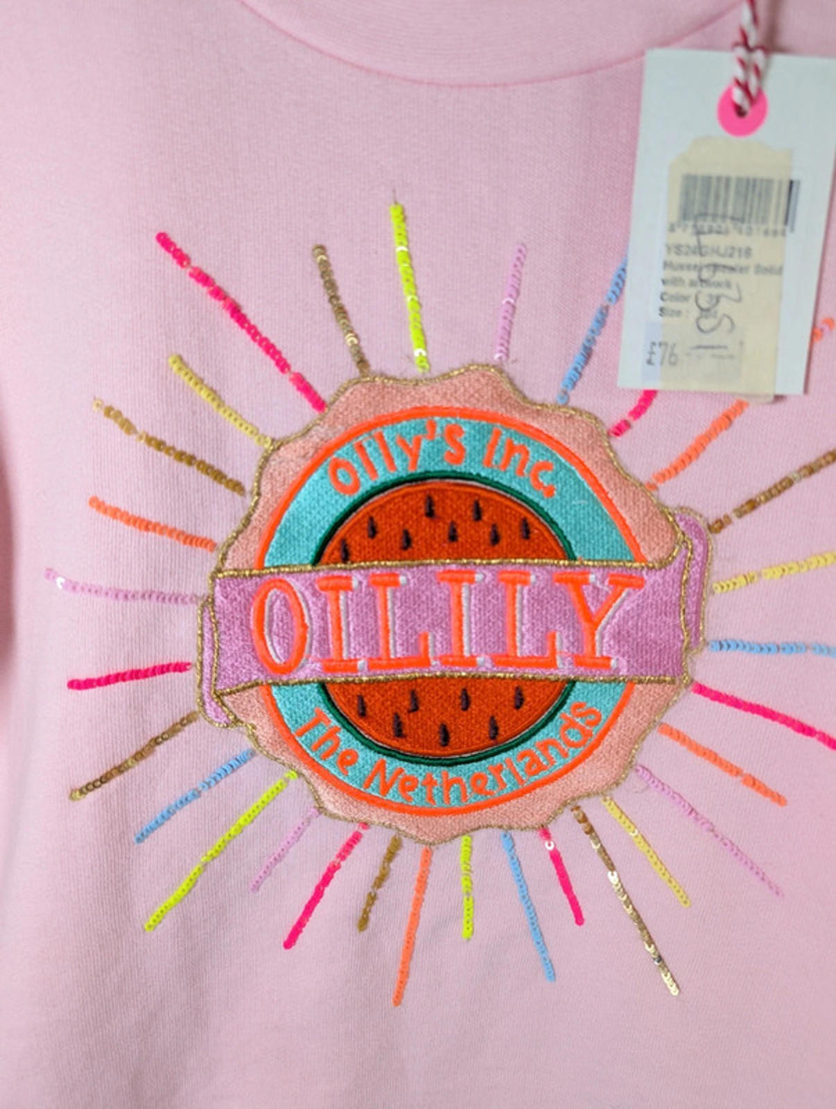 Oilily Hussle artwork short sleeve jersey top – age 4 – BNWT