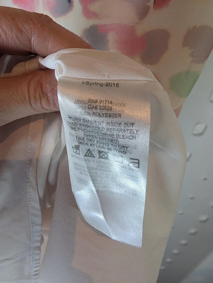 Armani Exchange Pastel Chiffon Dress UK 8 Shawl Detail Belted