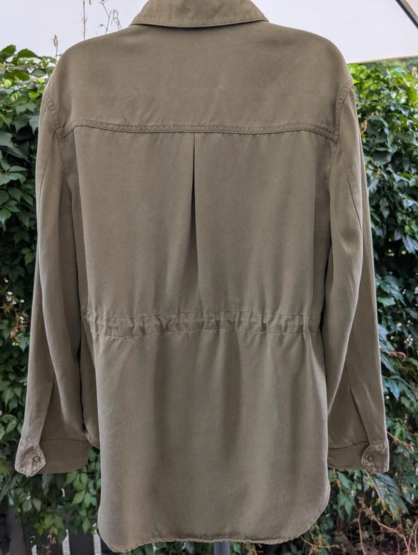 Autograph Tencel Lyocell Utility Jacket Khaki UK12