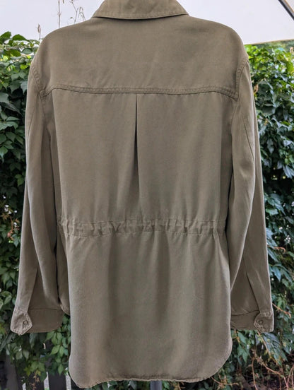 Autograph Tencel Lyocell Utility Jacket Khaki UK12