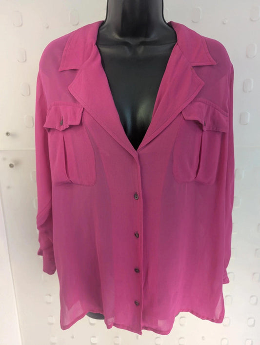 Vintage Oliver by Valentino Fuchsia Shirt – Size 42