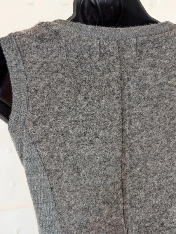Joe Browns Grey Wool Blend Mini Pinafore Dress UK10 Made in Italy