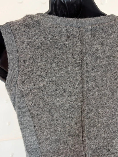 Joe Browns Grey Wool Blend Mini Pinafore Dress UK10 Made in Italy