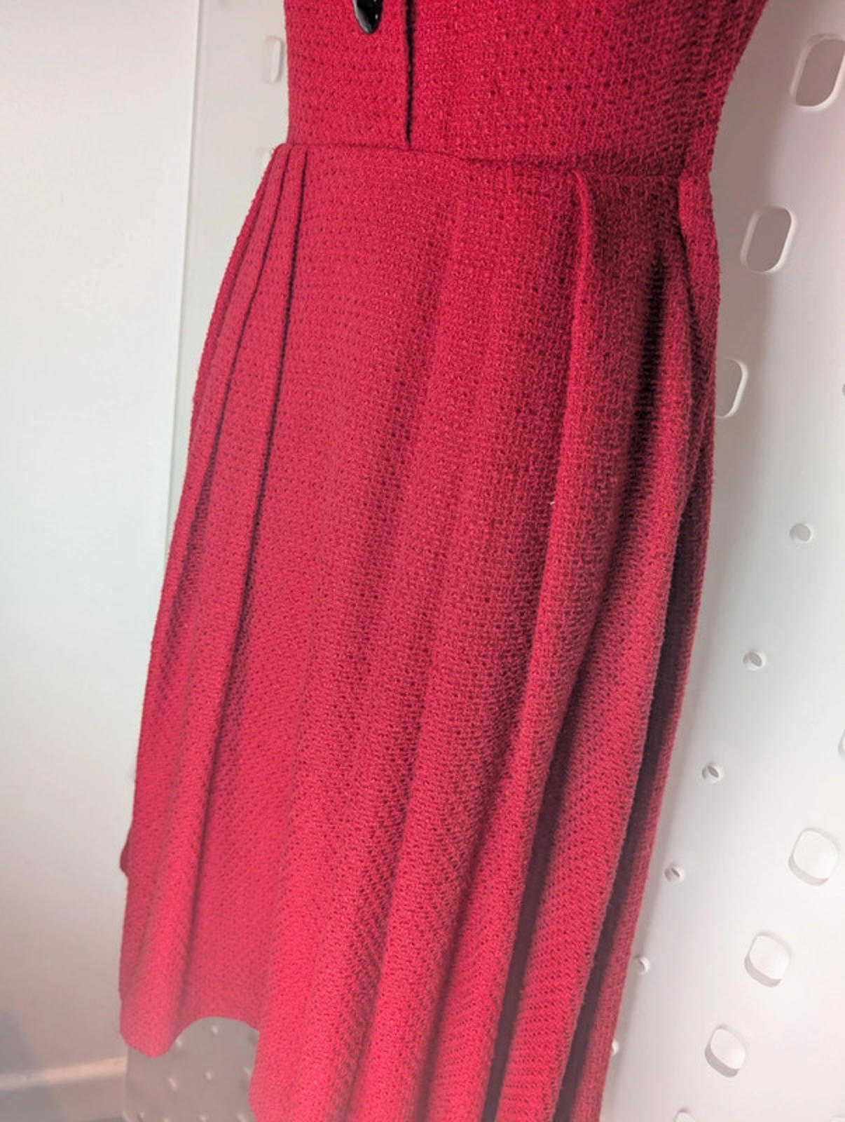 Vintage 1980s does 1950s Red Dress – Est. UK 8